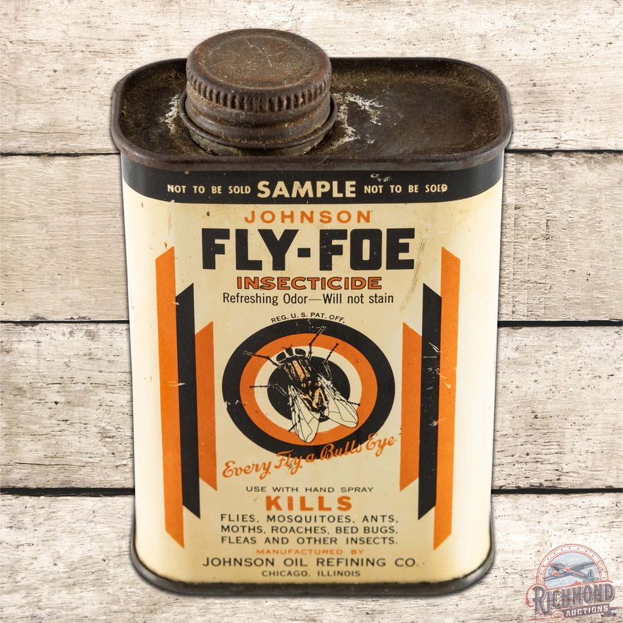 Johnson Fly Foe Sample Insecticide Metal Can