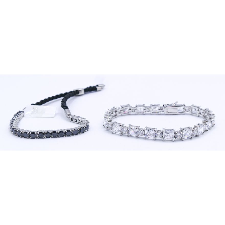 Box Modern Sterling & Stone Bracelets