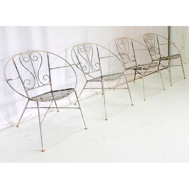 SET OF 4 GARDEN CHAIRS