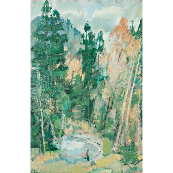 Leon Gaspard (1882-1964), Stream in the Pines (Taos)