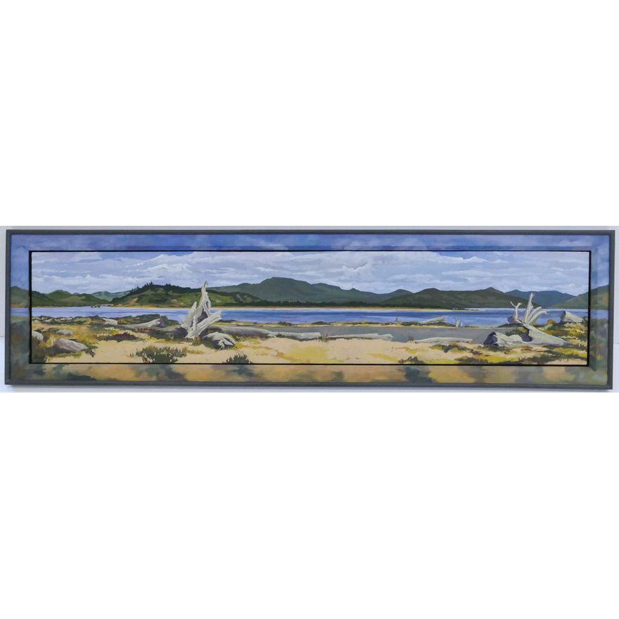 Michael Morano ''Siletz Bay from the Spit'' 1994 Oil