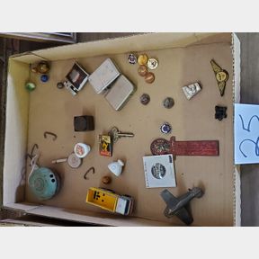 Pins, Airplane, Prohibition button, Lighters, more