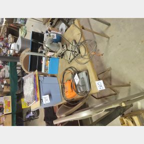 Vintage folding table and 4 chairs with a bonus