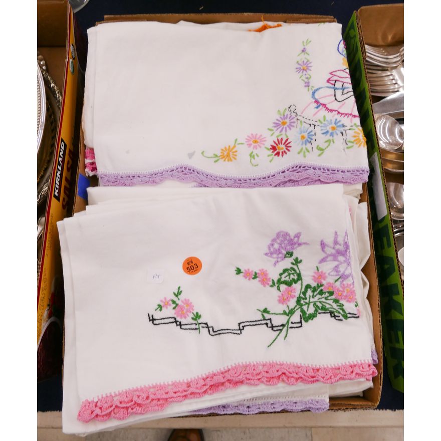 Box Needlework Pillow Cases