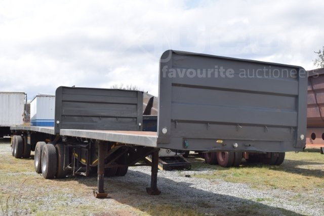 2008 Top Trailer Tand Flat Deck Super-Link Semi-Trailer 6x12 Double Axle (Leader and Follower)