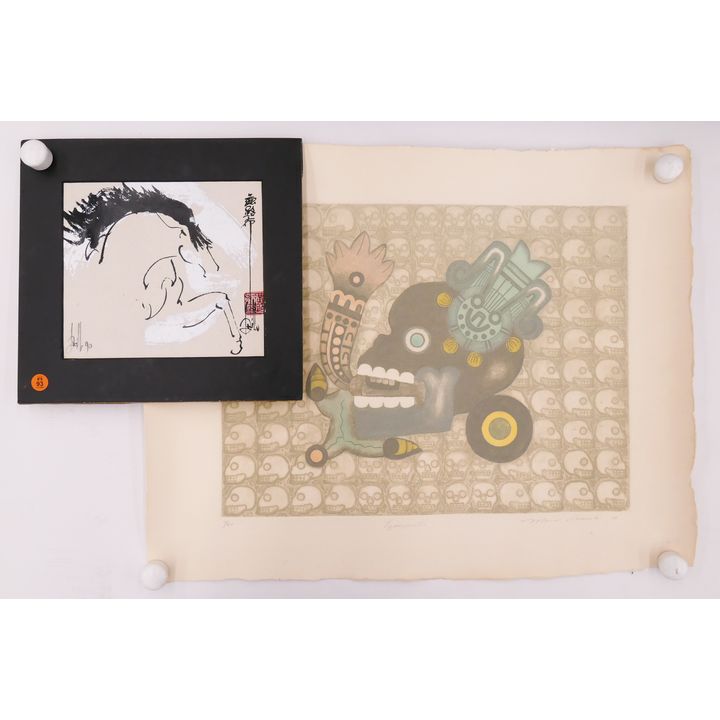 2pc Lucile Wong & Romero Modern Prints- largest 20x26''