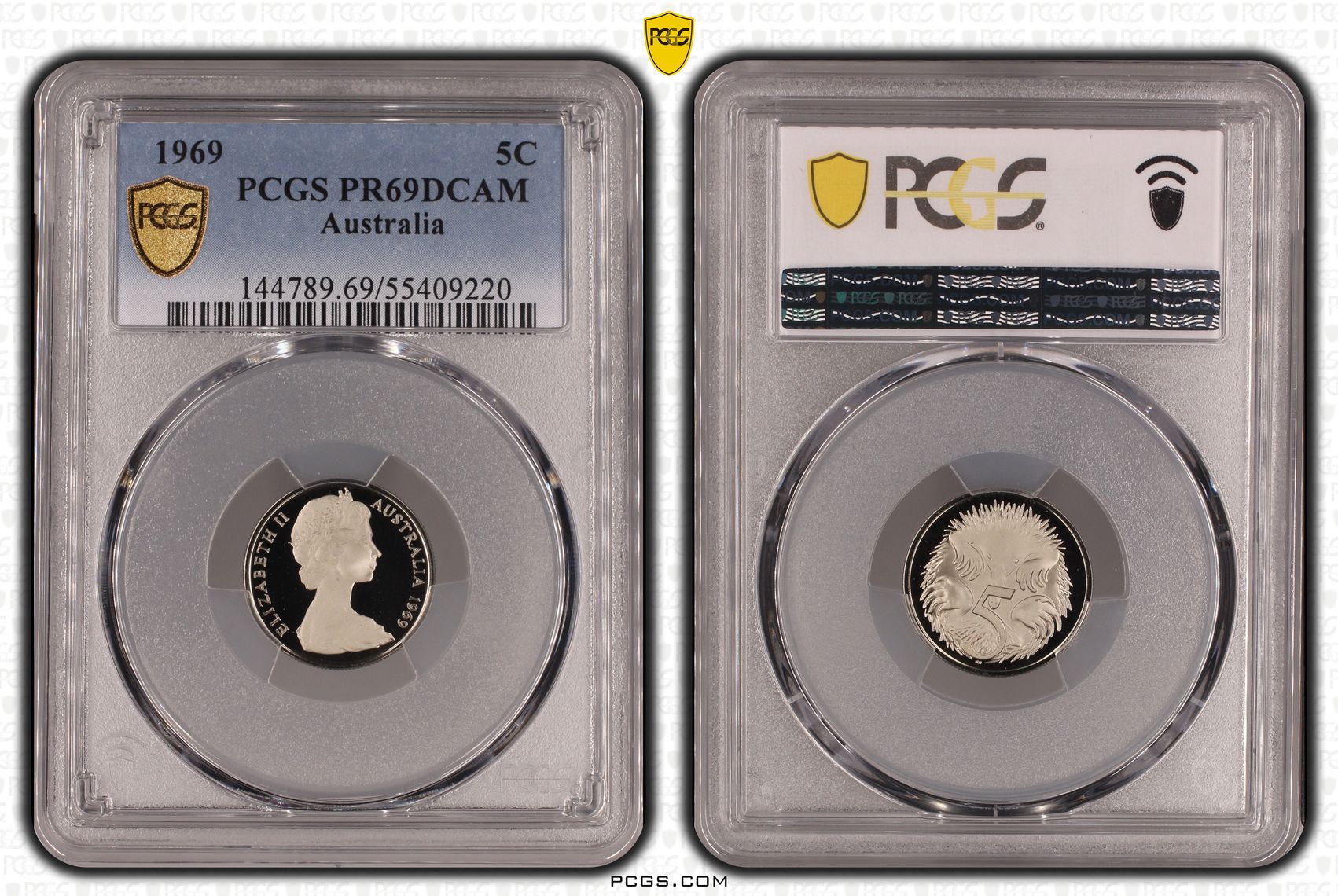Five Cent, 1969, PCGS PR69DCAM