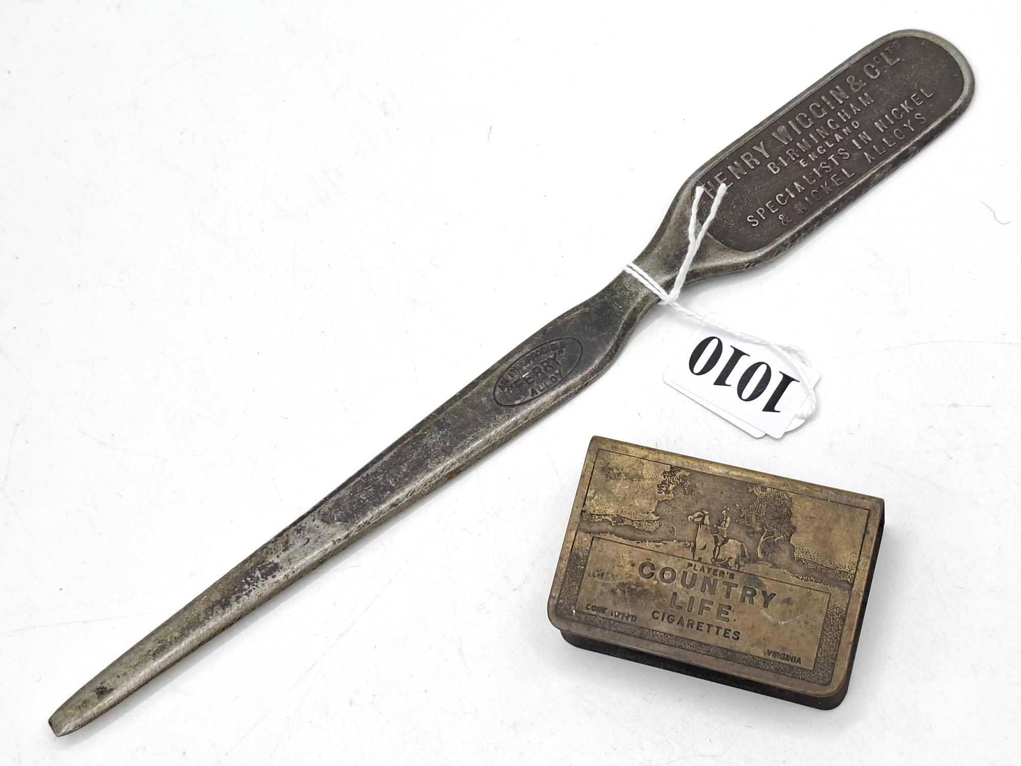 Matchbox Cover And Letter Knife