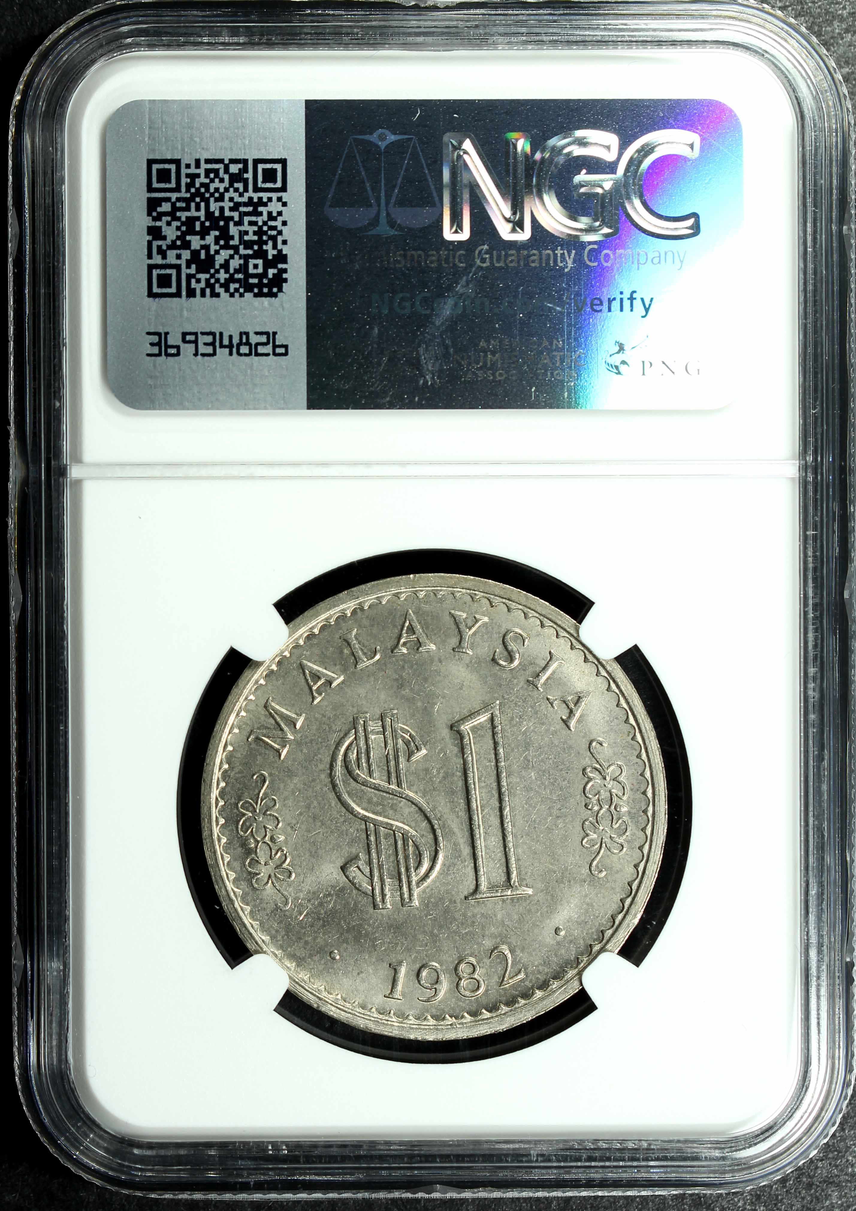 Malaysia, 1982, 1 Ringgit, Key year, NGC MS65. | Unique World Coin Sdn Bhd
