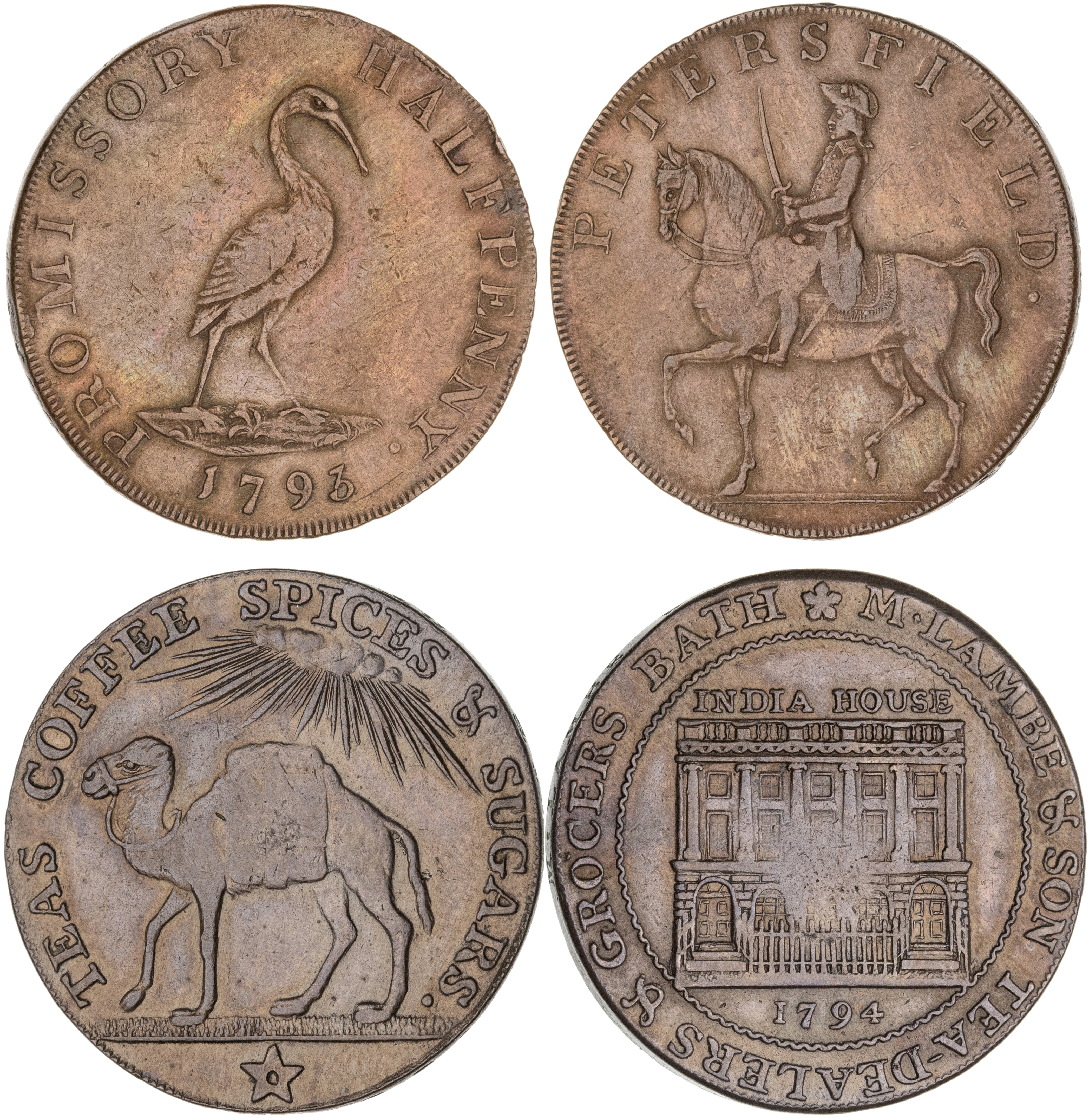 Great Britain, Halfpenny, 1793, aEF