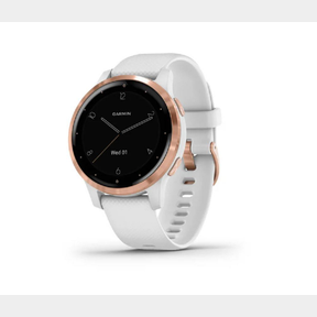 GARMIN VIVOACTIVE 4S SMARTWATCH (40MM) - WHITE WITH ROSE-GOLD HARDWARE