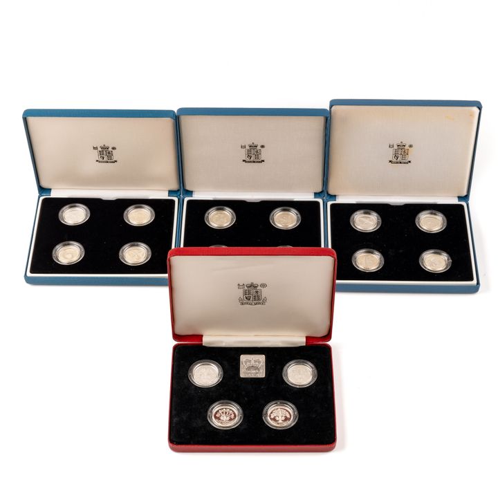 Great Britain, Royal Mint - Silver Proof , 1984 -2004,  FDC