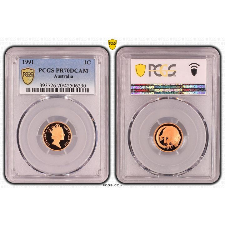 Elizabeth II, One Cent, PR70DCAM , 1991 PCGS POP - 40/0