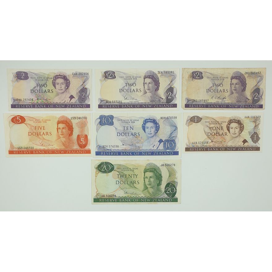 NZ Notes (x7)