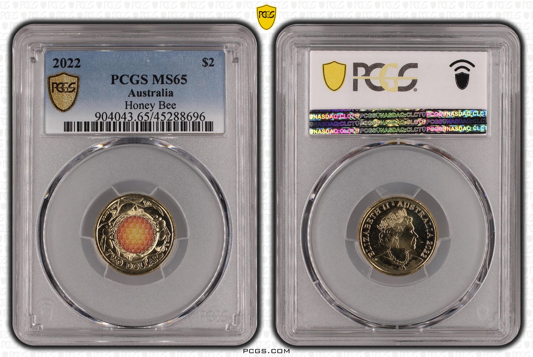 Elizabeth II, Honey Bee, Two Dollar, 2022, PCGS MS65
