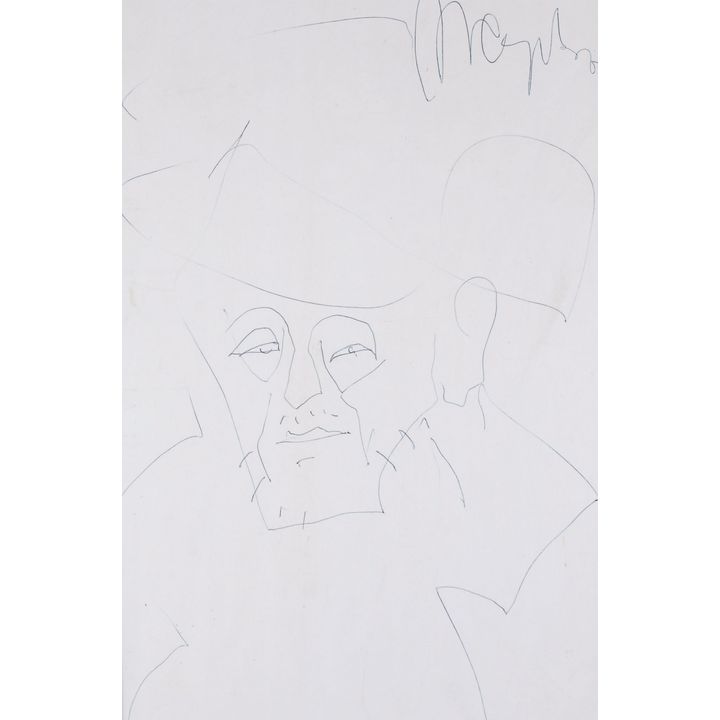Marian Czapla | Portret mężczyzny w kapeluszu