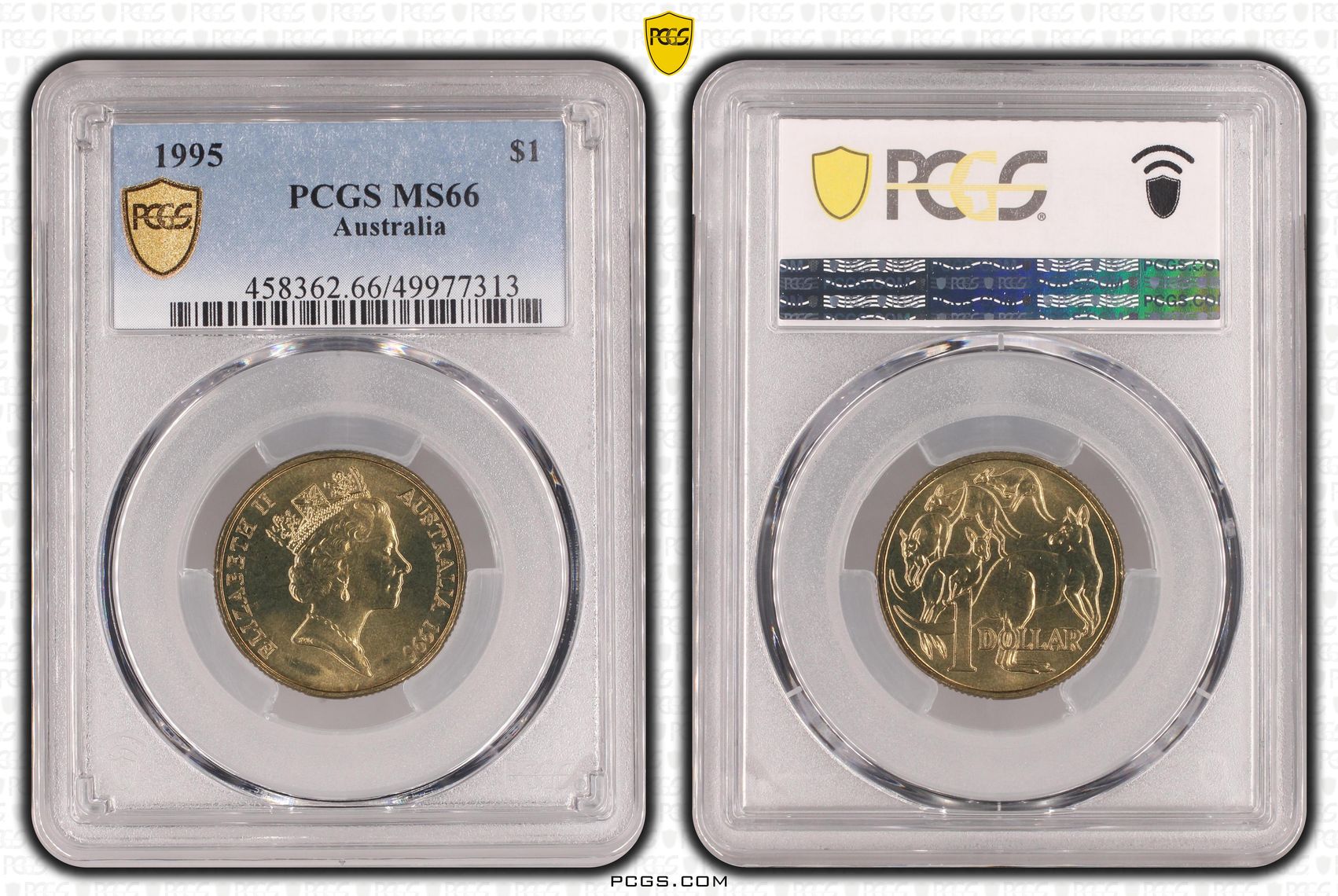 One Dollar, 1995, PCGS MS66