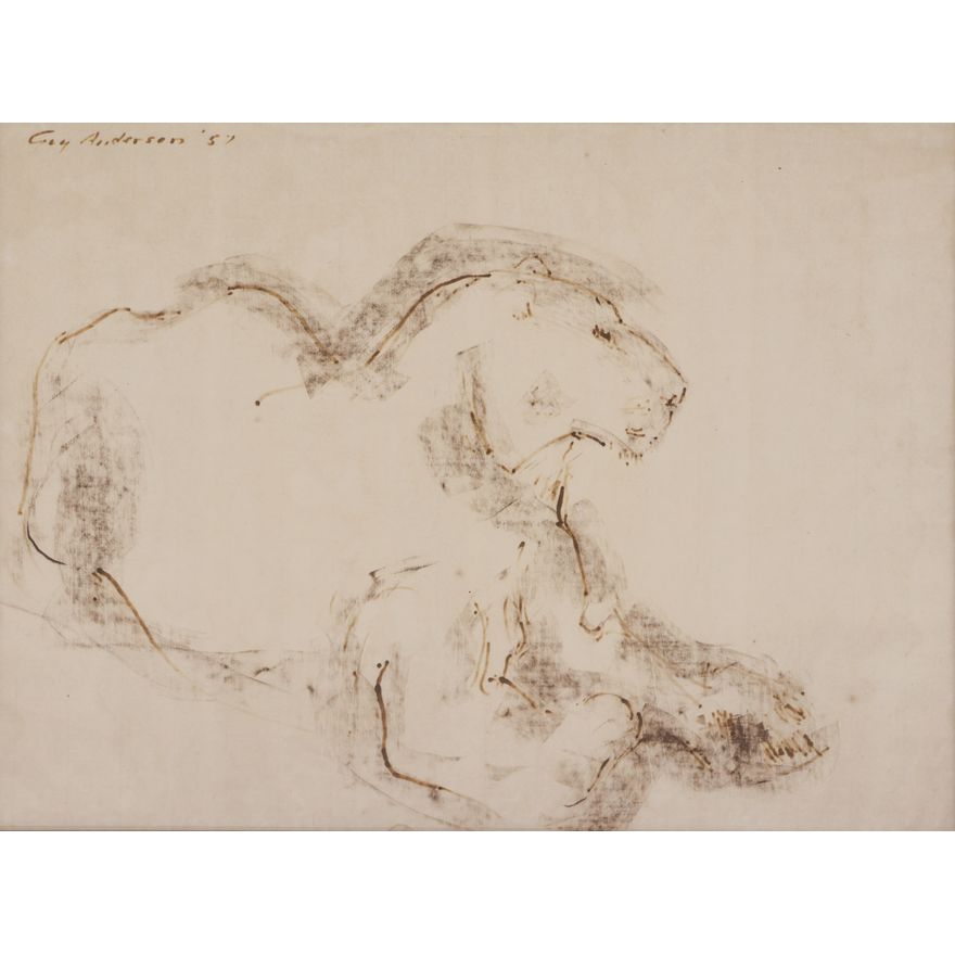 Guy Anderson ''Lioness'' 1957 Ink