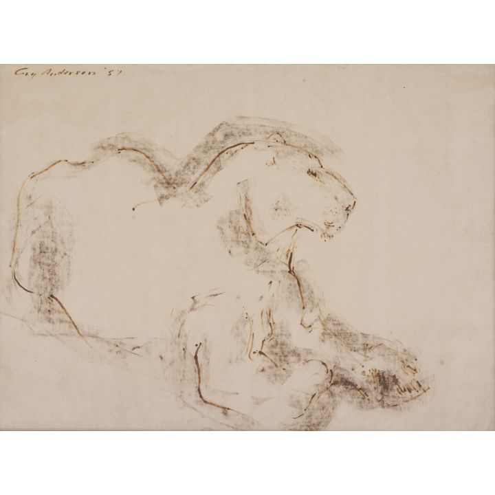 Guy Anderson ''Lioness'' 1957 Ink