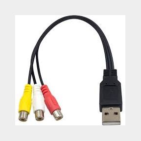 USB To 3 RCA Female Video Audio Cable|Bar 9902058201266 - 51745/17617 SN B2 (S5)