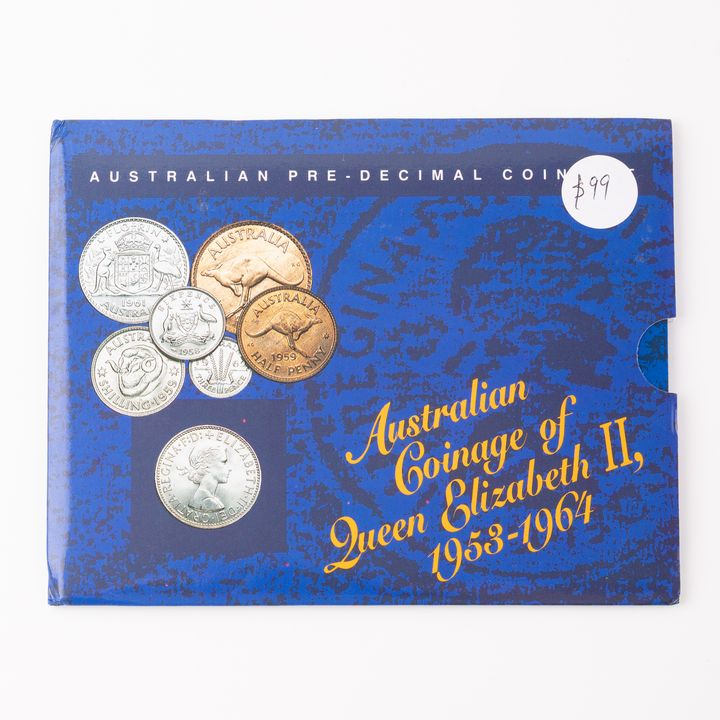 Elizabeth II, Sherwood - Australian Coinage of Queen Elizabeth II, Halfpenny - Florin, 1953 - 1964, VG - F