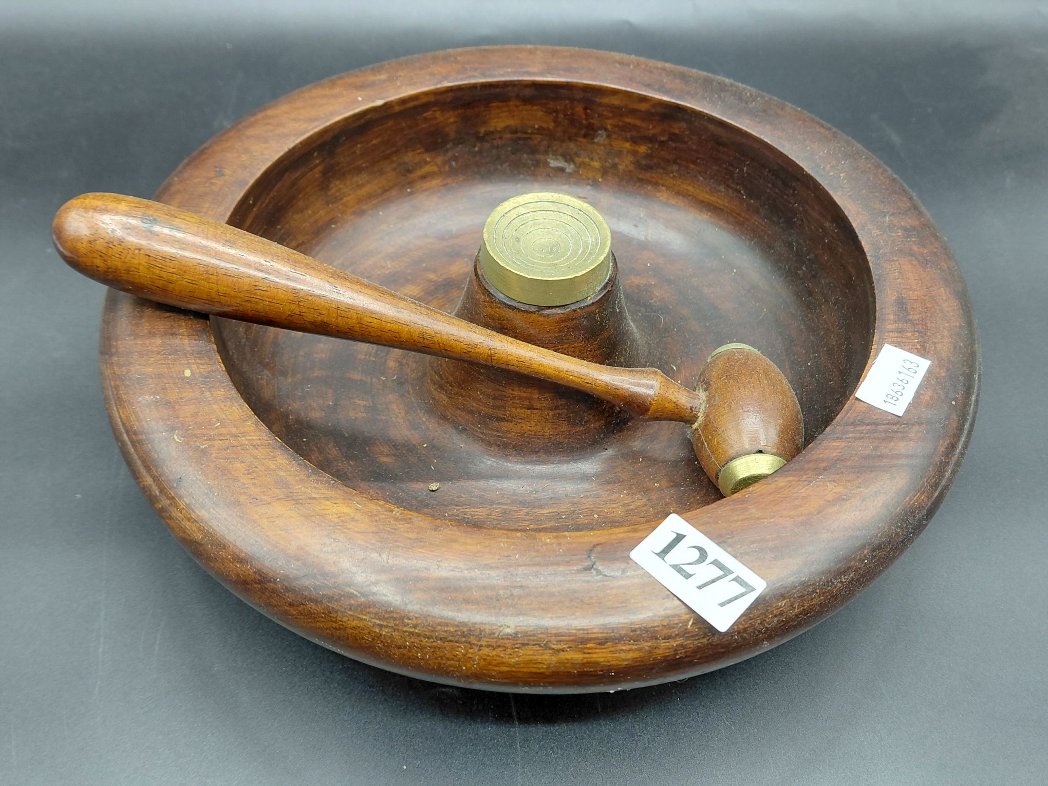 Turned Wood Nut Bowl