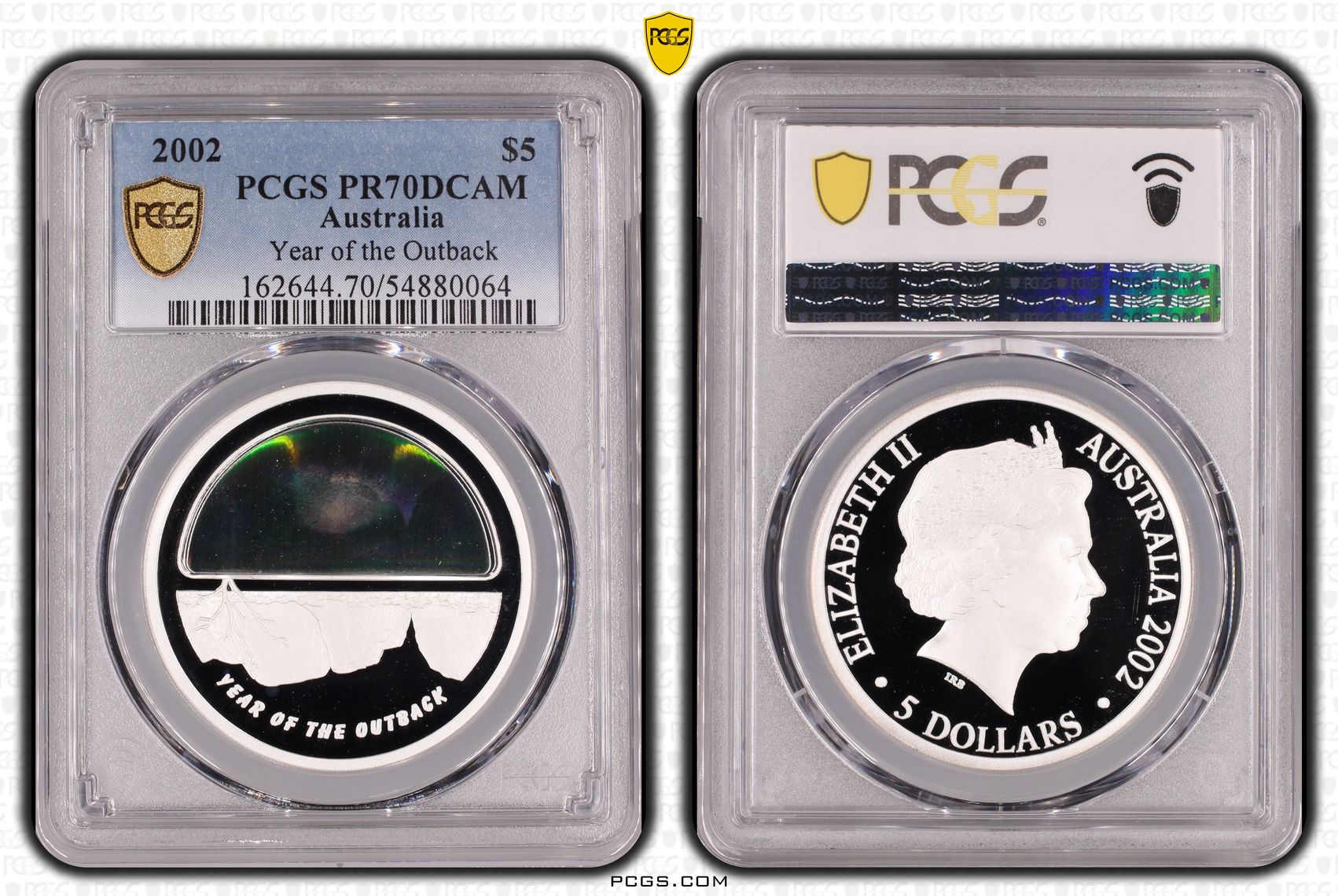 Year of the Outback, POP 12/0, Five Dollars, 2002, PCGS PR70DCAM