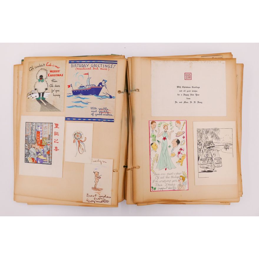 1930's Chinese Scrapbook Album
