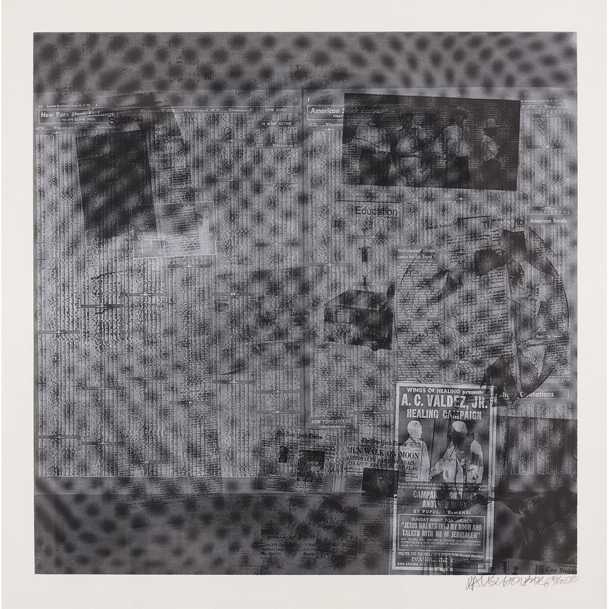 Robert Rauschenberg Surface Series (from: Currents) 1970