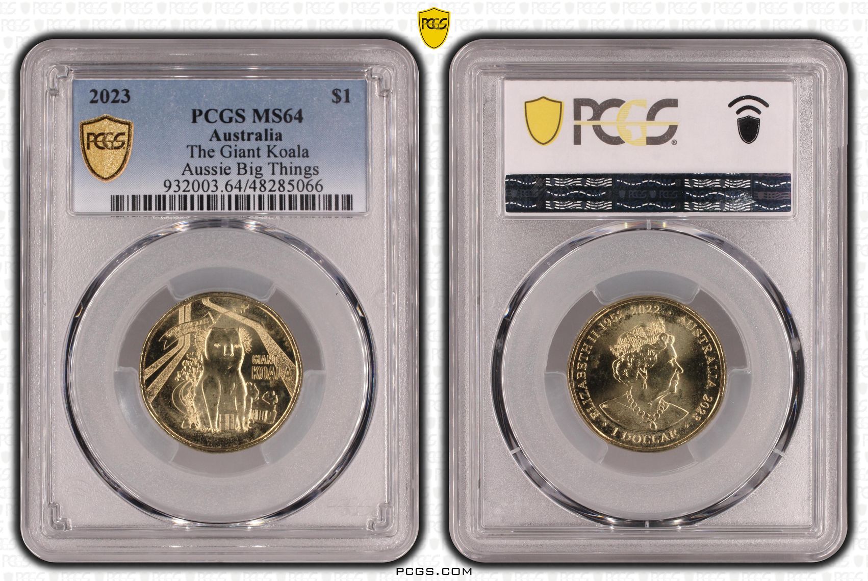 287 · The Giant Koala Aussie Big Things , One Dollar, 2023, PCGS MS64