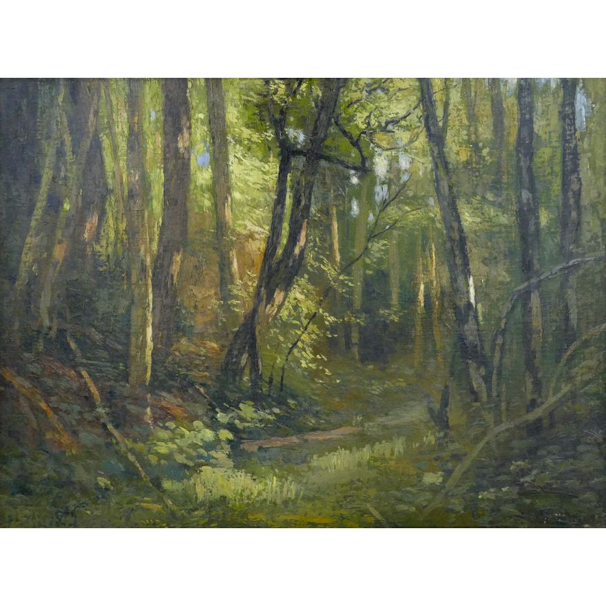 Marcus Waterman ''Forest Landscape'' Oil