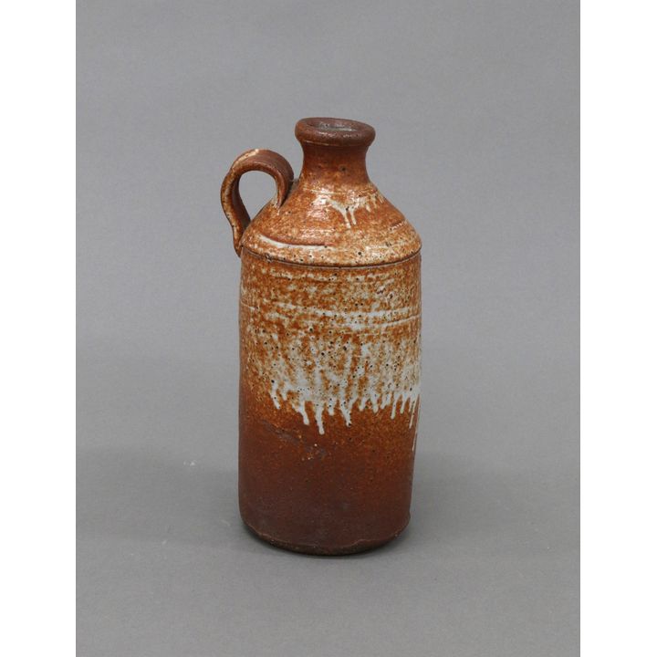 Len Castle - Shino glazed bottle