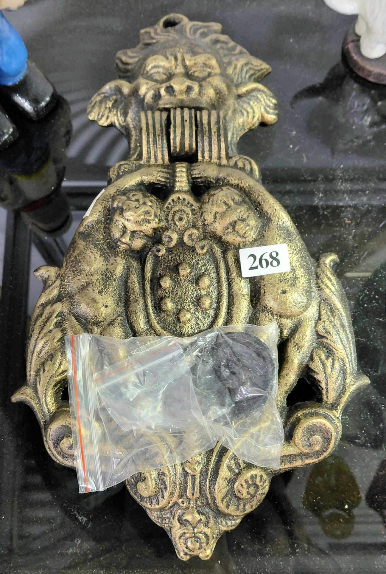268 · LARGE CAST IRON DOOR KNOCKER