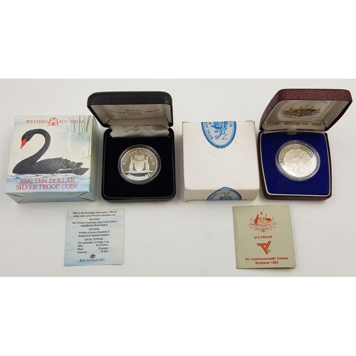 Silver Proof $10 Coins (x2)