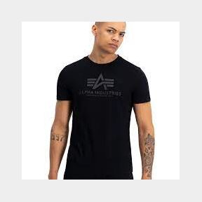 Alpha Industries Logo print t-shirt - Black/Mono - L Men | SJ 51673/6769 B9 (S6 CB)