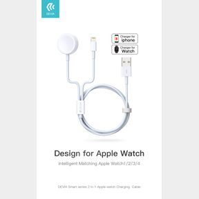 Devia 2 in 1 Charger for Apple Watch + iPhone - not tested- Defective