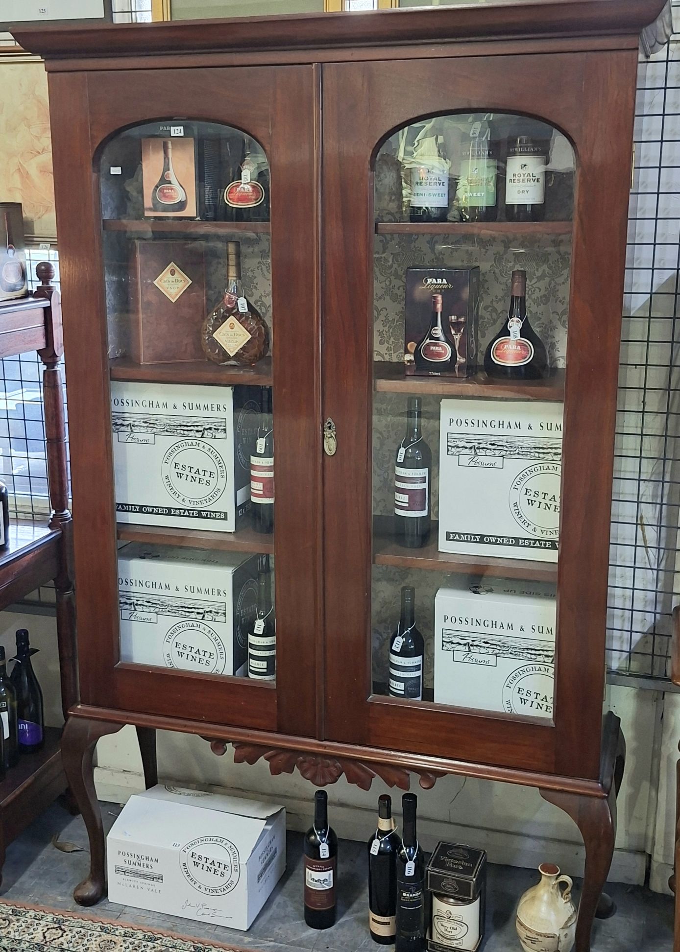 124 · VICTORIAN STYLE DISPLAY CABINET