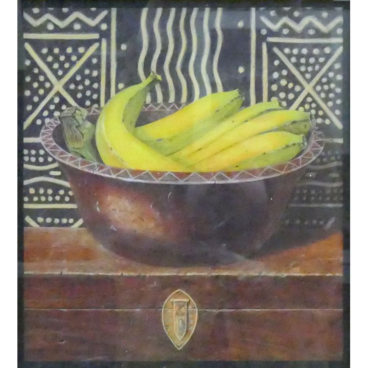 Banana Still Life Print Framed 22.5'' x 21.5''