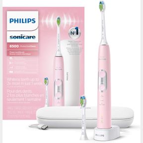 PHILIPS SONICARE PROTECTIVECLEAN 6500 RECHARGEABLE ELECTRIC TOOTHBRUSH, WITH PRESSURE SENSOR, 3 CLEANING MODES, SMARTIMER AND QUAD