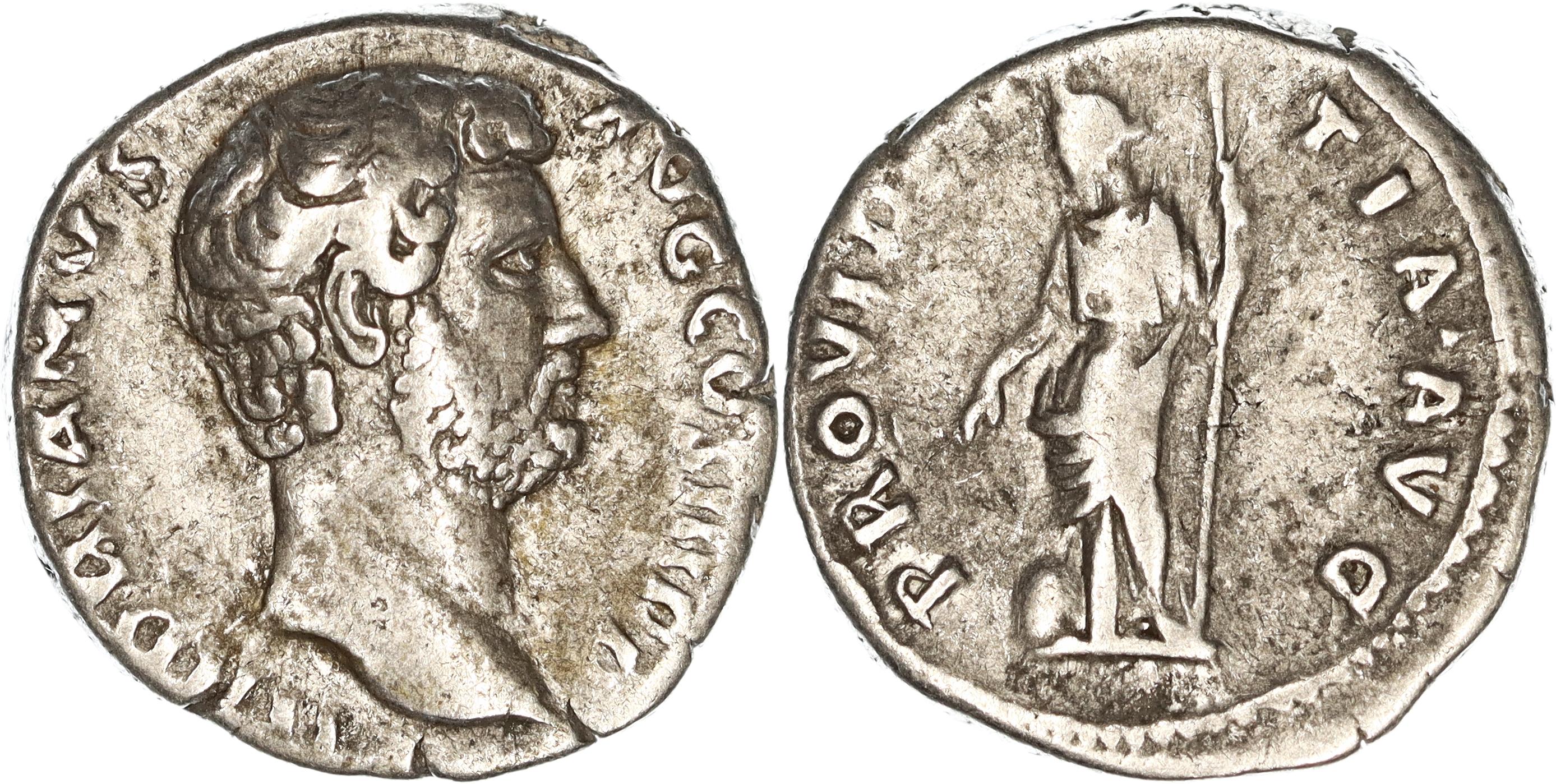 Roman Empire, Hadrian, Silver Denarius, 134-138 AD, gF-nVF