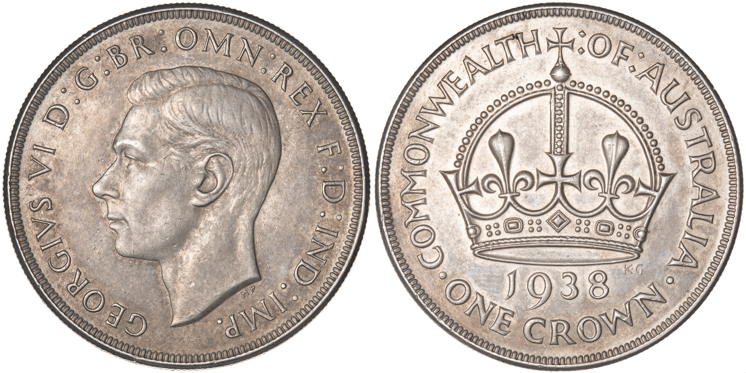 George VI, Crown, 1938, EF
