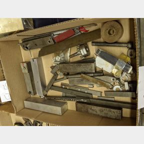 Large assortment of machinist parts and accessories and steel