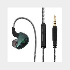 QKZ AK9 - HD - In-Ear Monitor Earphones With Mic Case - Green- 51743/4818 AS B4 (S9)