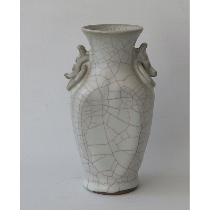 CHINESE CRACKLE GLAZED PORCELAIN VASE