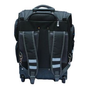 2 Wheel Trolley Backpack with Telescopic Handle and Hard Base For School Dark Grey | USED/ ZIP DAMAGED