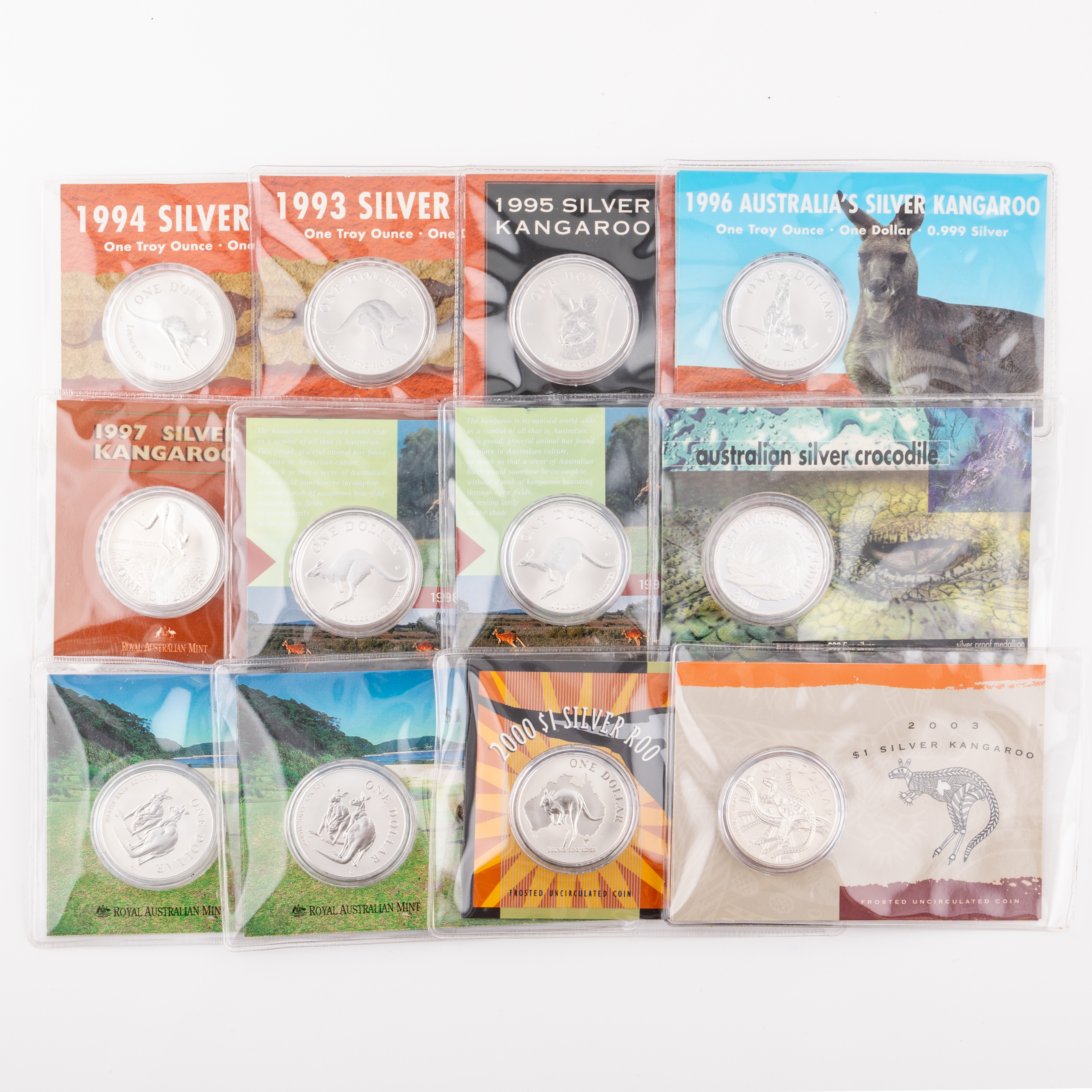 Elizabeth II, Silver Kangaroo, One Dollar, UNC