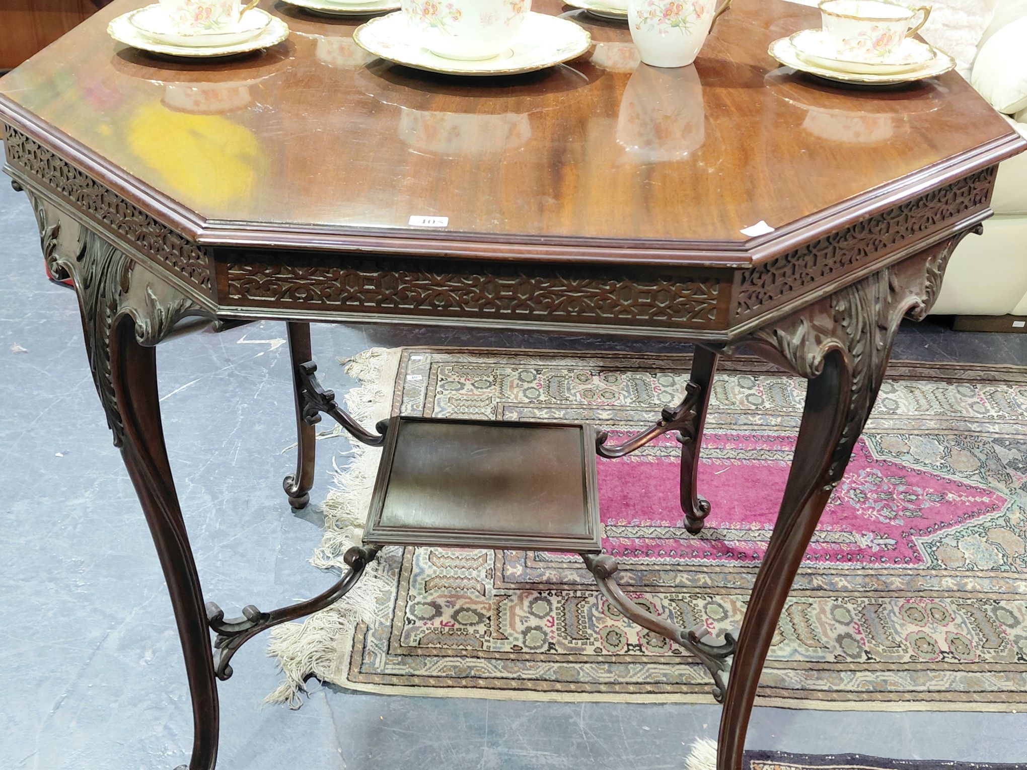 Octagonal Chippendale Style Table