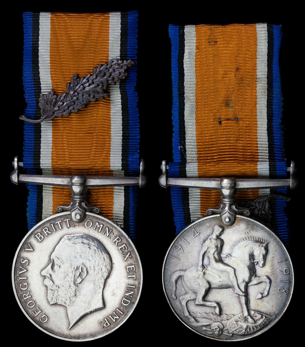 The British War Medal awarded to Major T. L. Oliver, Royal Air Force ...