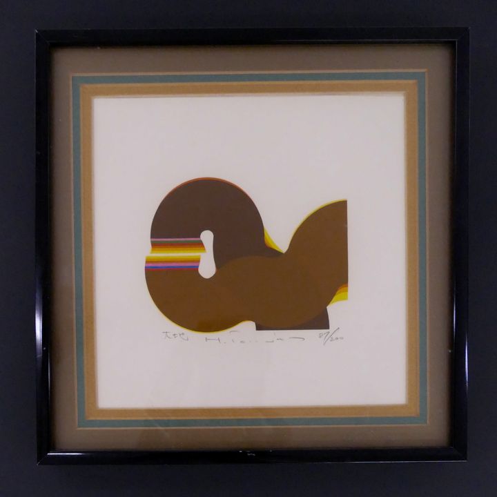 Japanese Modernist S/N Serigraph- 10x10"
