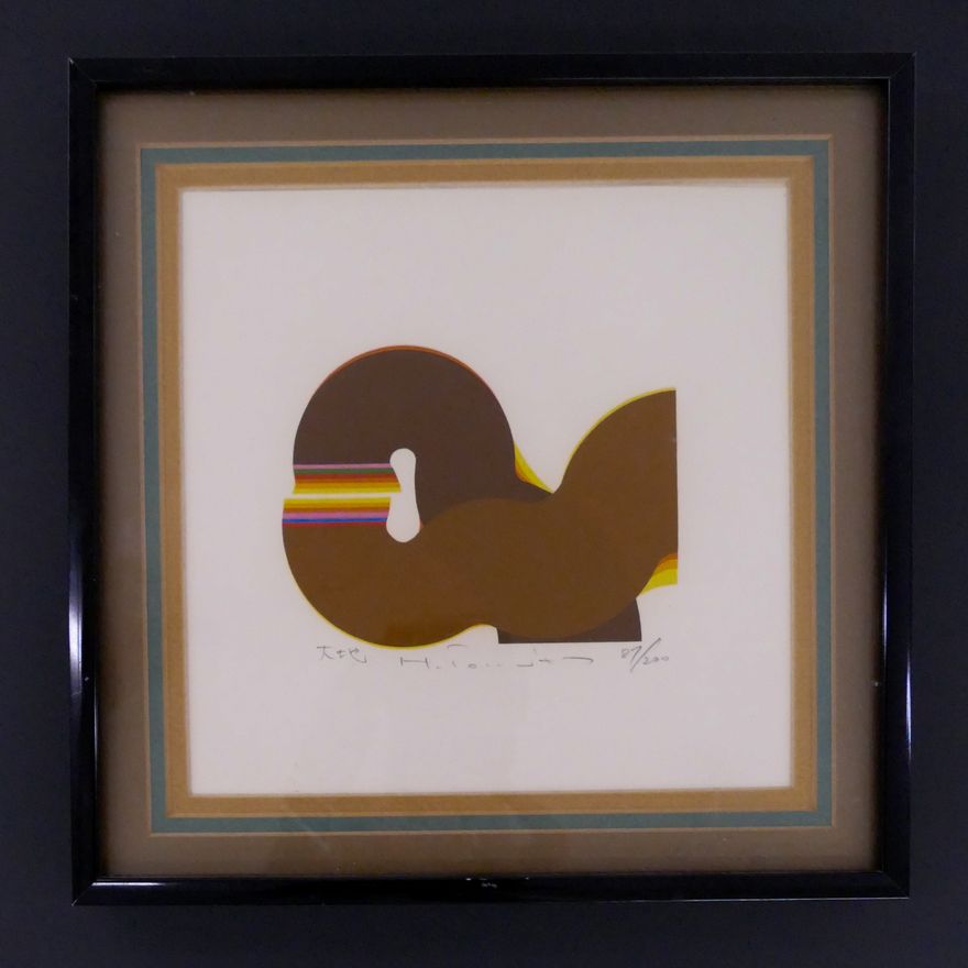 Japanese Modernist S/N Serigraph- 10x10"